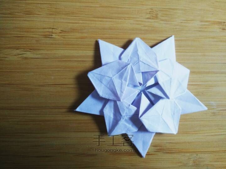 樱花星星折纸 第29步