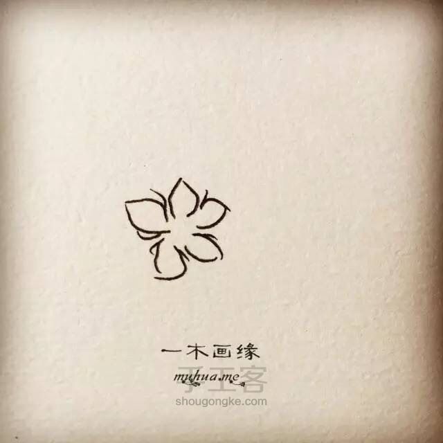 【一木画缘】花卉小课堂之桃花（第8期） 第2步