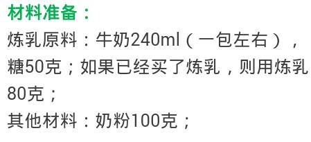 自制香甜浓郁可口美味牛奶糖 第1步