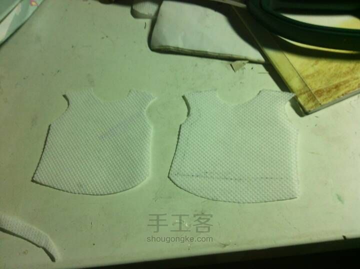 娃衣，白色上衣无袖 第1步