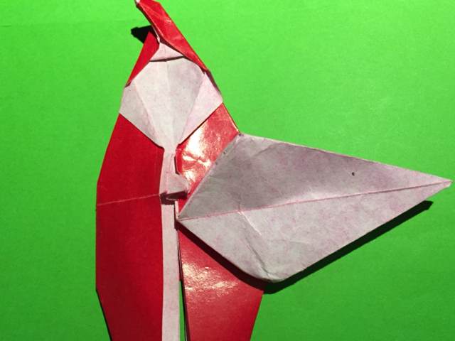 圣诞老人折纸教程（二） 第53步
