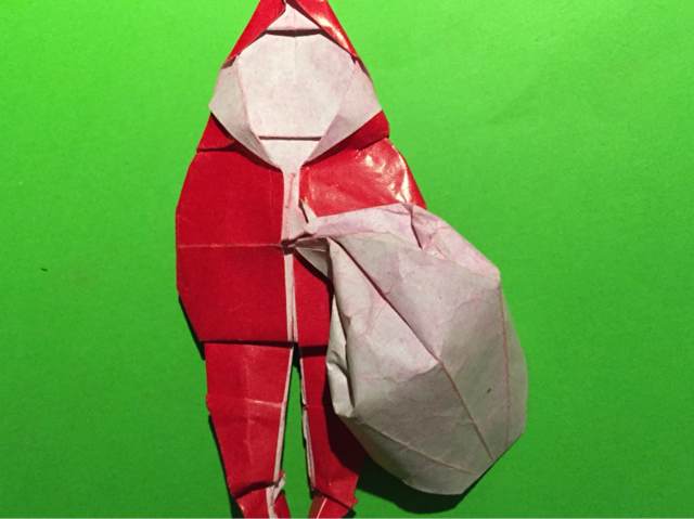 圣诞老人折纸教程（二） 第73步