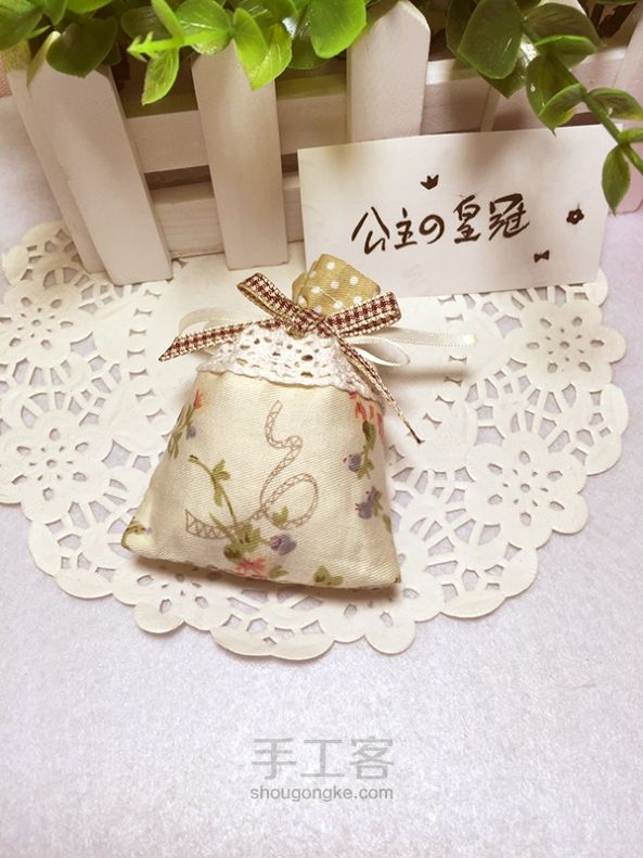 【公主手作】森系野山菊花布艺香袋制作教程【原创/成品可购】 第20步