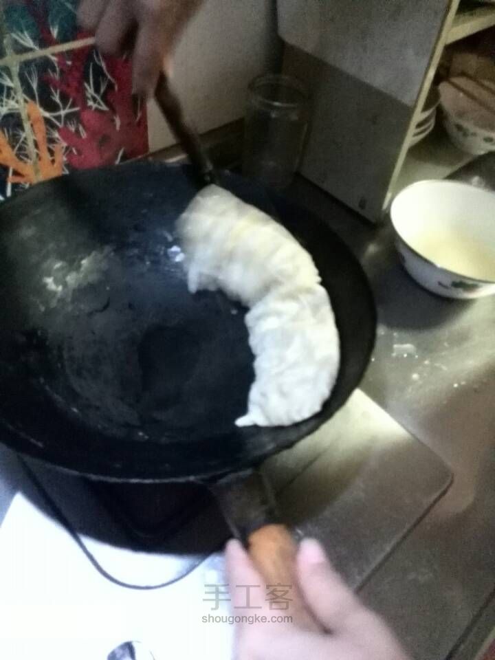 超香！大葱猪油渣水煎饼~ 第7步