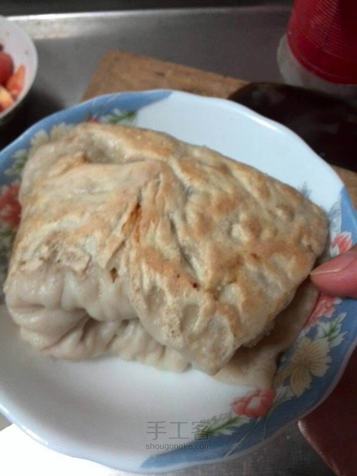 超香！大葱猪油渣水煎饼~ 第9步