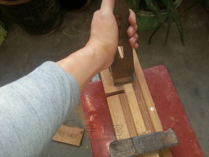 手工竹子刀架，刷个存在感 第5步