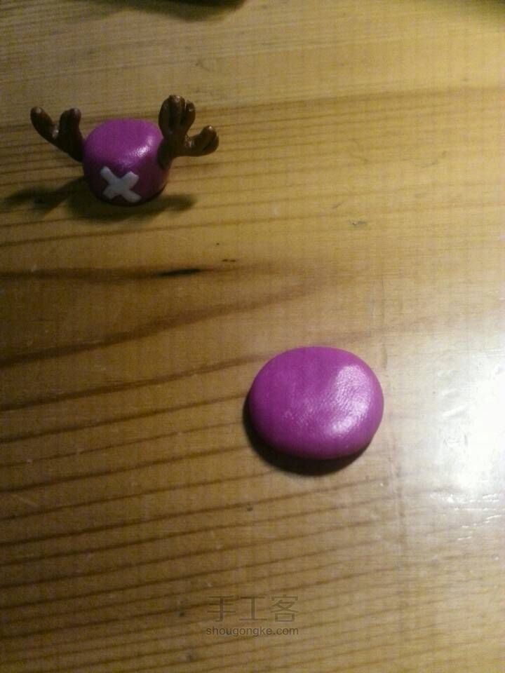 软陶制作海贼王乔巴帽子 第14步