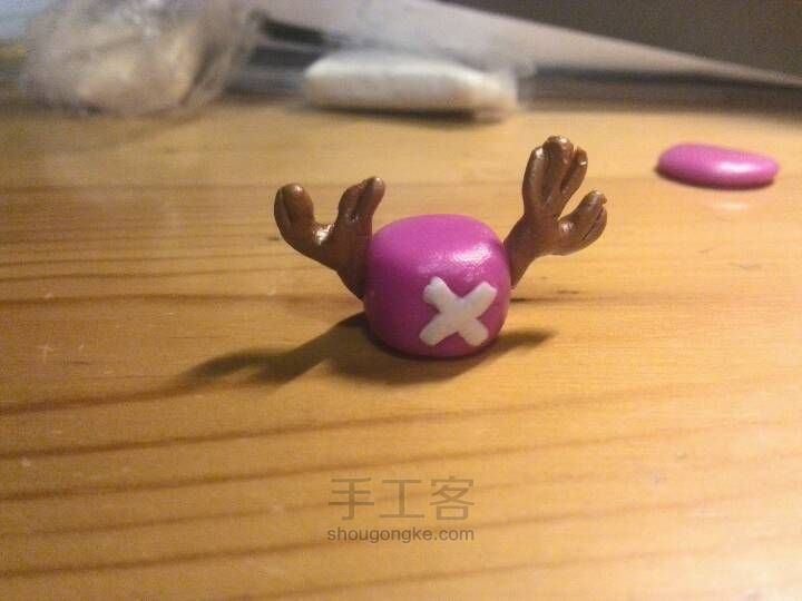 软陶制作海贼王乔巴帽子 第13步