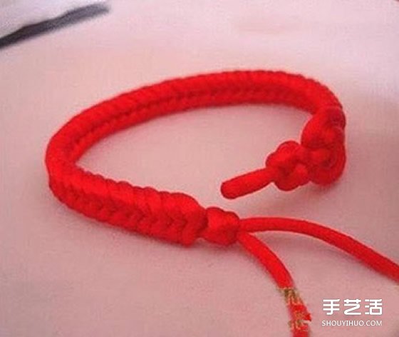 中国风红绳手链【转】 第7步