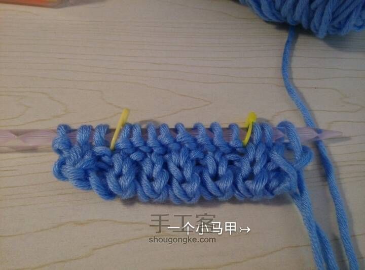 围巾、毛衣中双麻花的编织 第4步