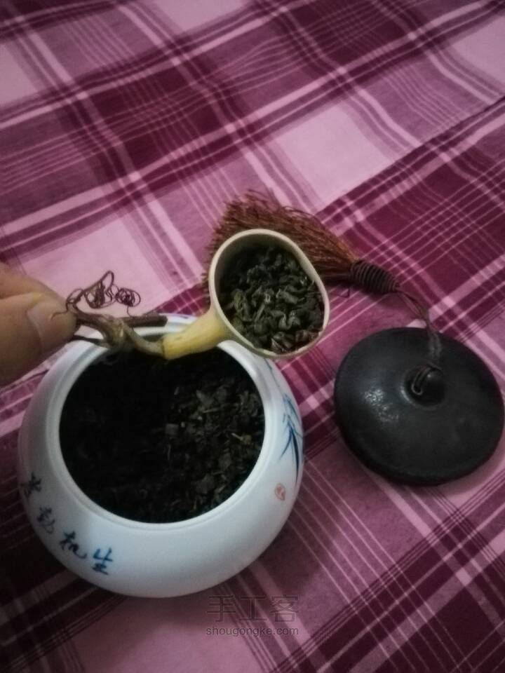 用葫芦做的茶侧 第5步