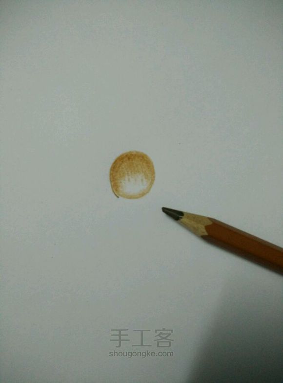 教你画水滴。 第3步