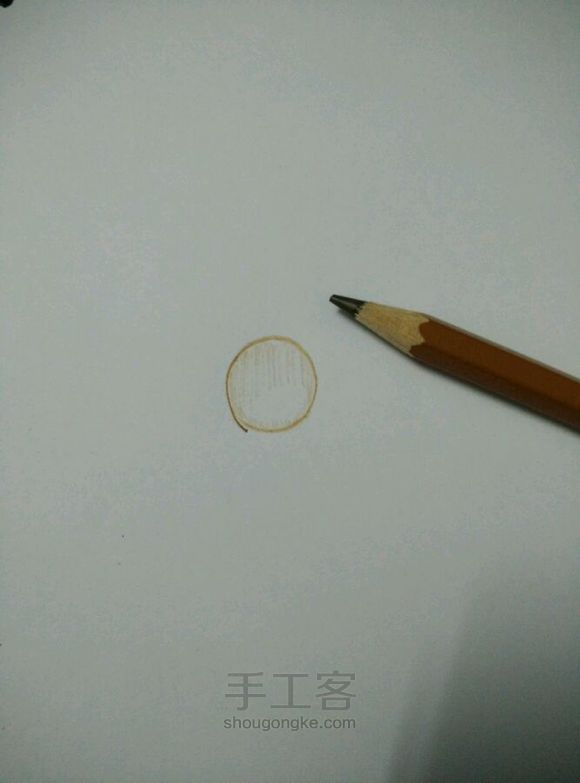 教你画水滴。 第2步