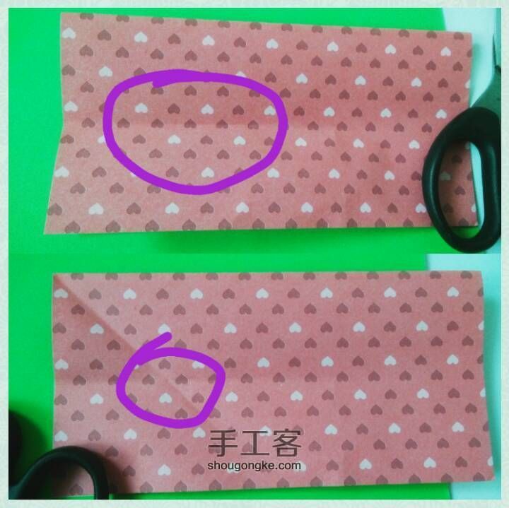五瓣樱花折纸 第3步