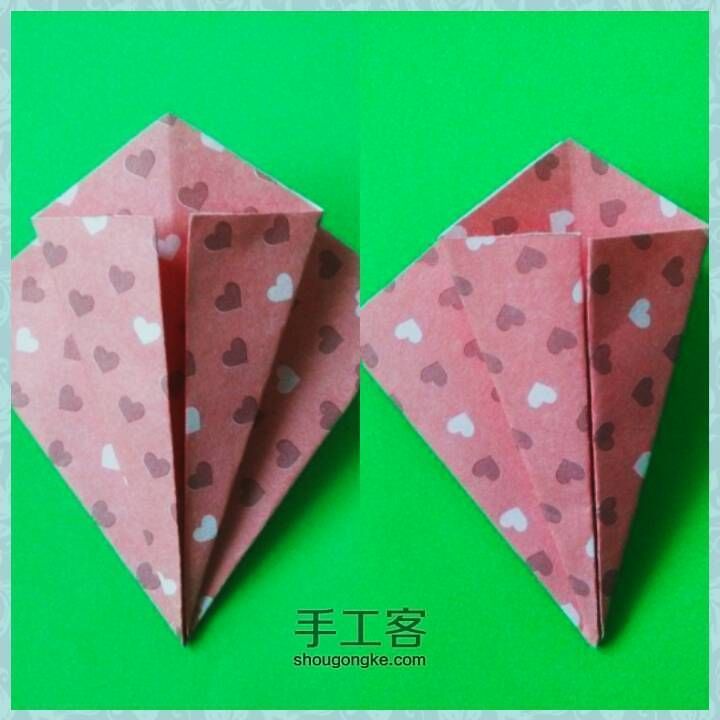 五瓣樱花折纸 第10步