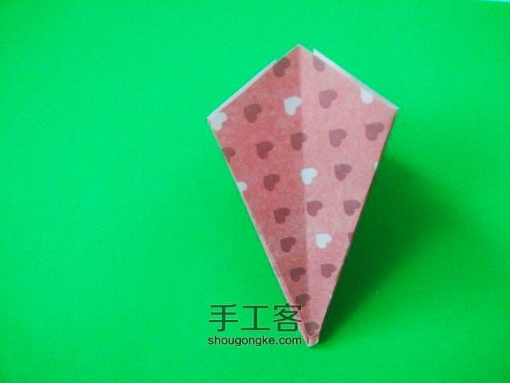 五瓣樱花折纸 第13步