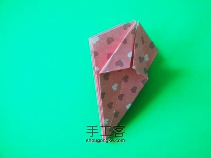 五瓣樱花折纸 第15步