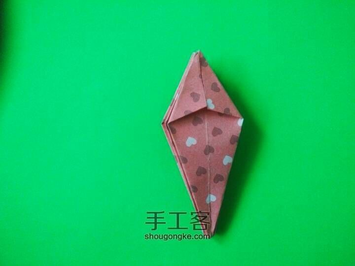 五瓣樱花折纸 第16步