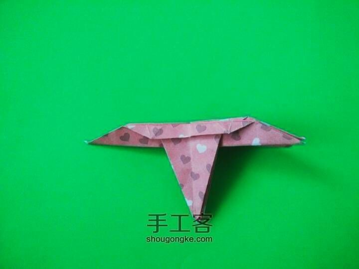 五瓣樱花折纸 第27步