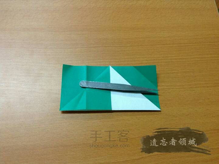 折纸 银杏叶筷袋 第6步