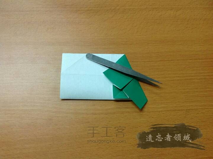 折纸 银杏叶筷袋 第13步