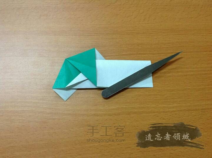折纸 银杏叶筷袋 第15步