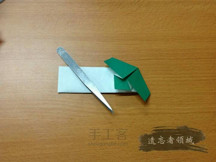 折纸 银杏叶筷袋 第14步