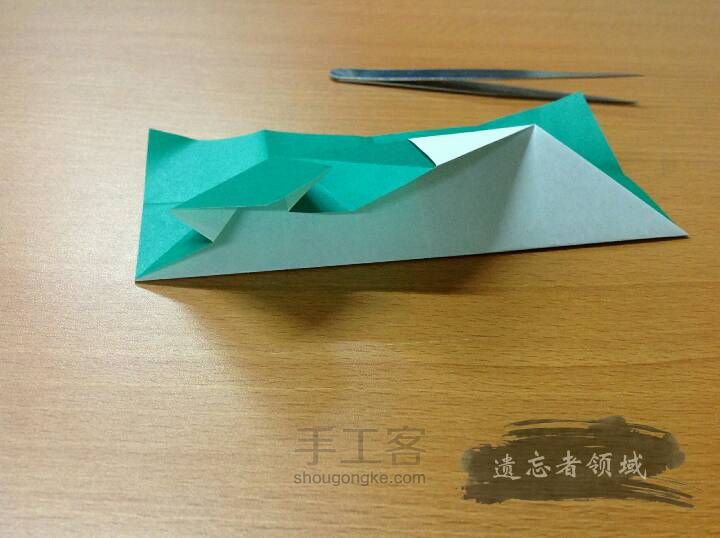 折纸 银杏叶筷袋 第8步