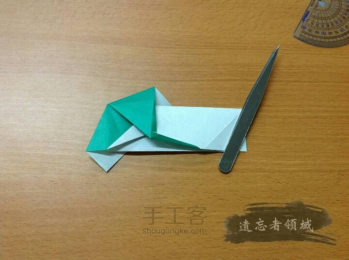 折纸 银杏叶筷袋 第16步