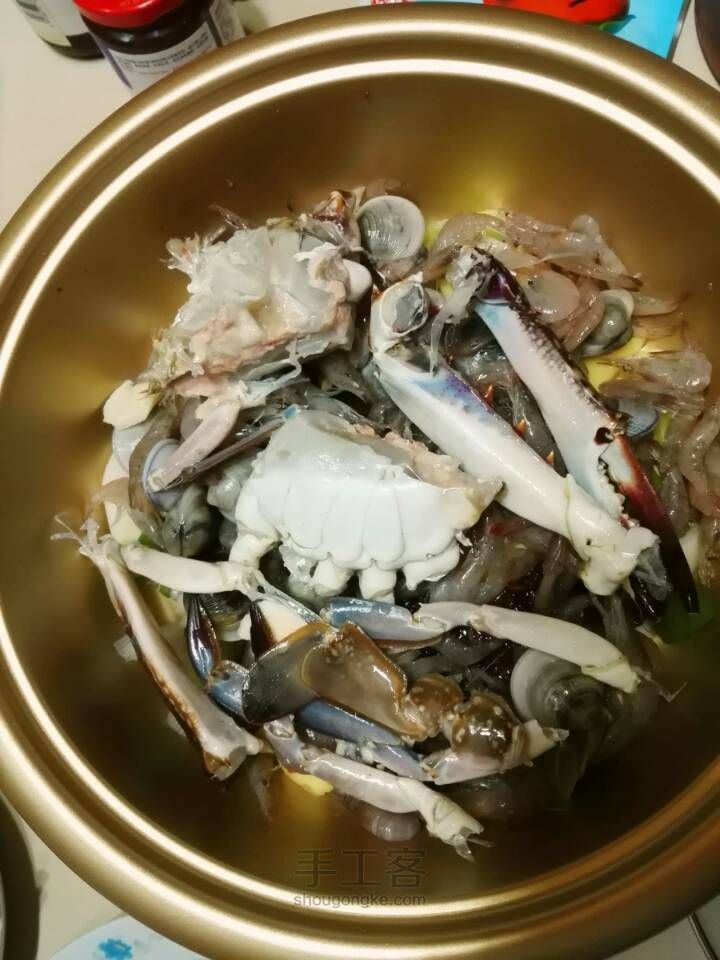 韩式海鲜年糕锅 第5步