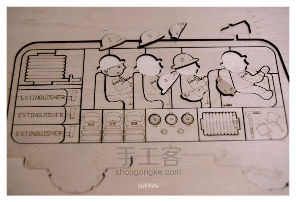 【三层拼图DIY】—— 不一样的消防车 第31步