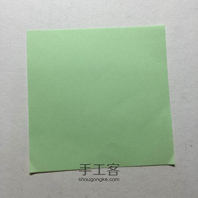 （纸盒系列四十三）长条纸盒的折法 第1步