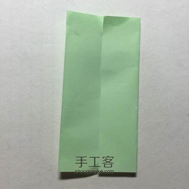 （纸盒系列四十三）长条纸盒的折法 第2步