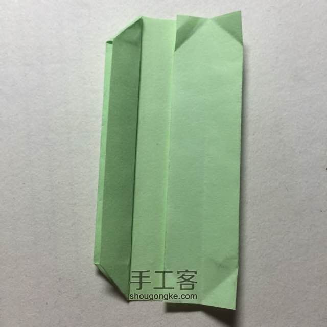 （纸盒系列四十三）长条纸盒的折法 第6步