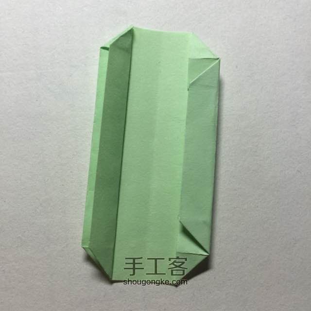 （纸盒系列四十三）长条纸盒的折法 第9步