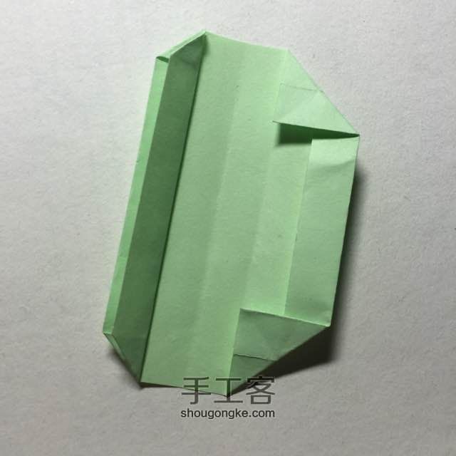 （纸盒系列四十三）长条纸盒的折法 第8步