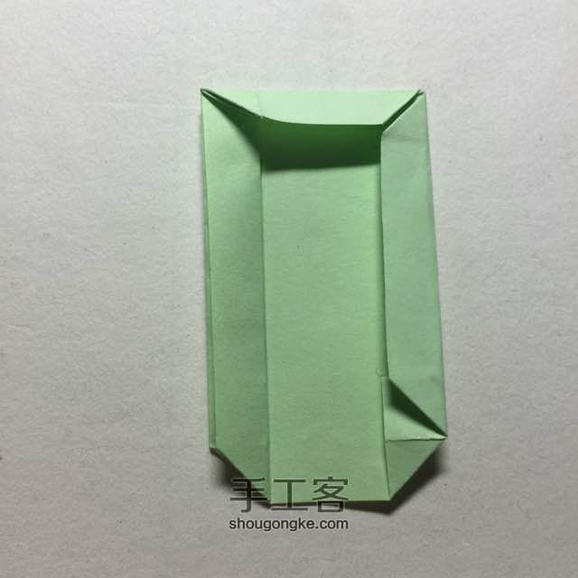 （纸盒系列四十三）长条纸盒的折法 第11步
