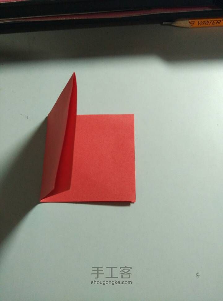 一款简单大方实用的三角书签教程。 第3步