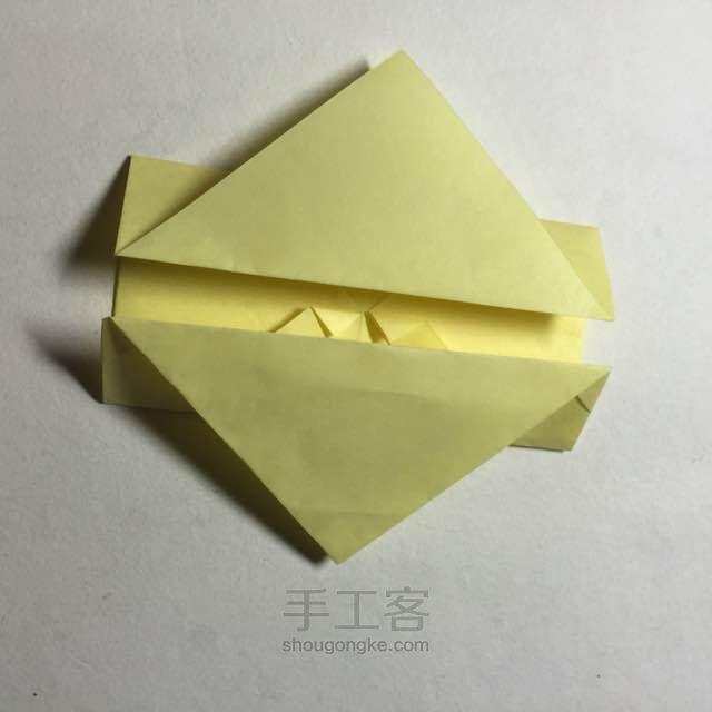 （纸盒系列四十四）翅膀盒折法 第49步