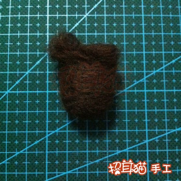 【招耳猫】羊毛毡教程之围巾小熊 第17步