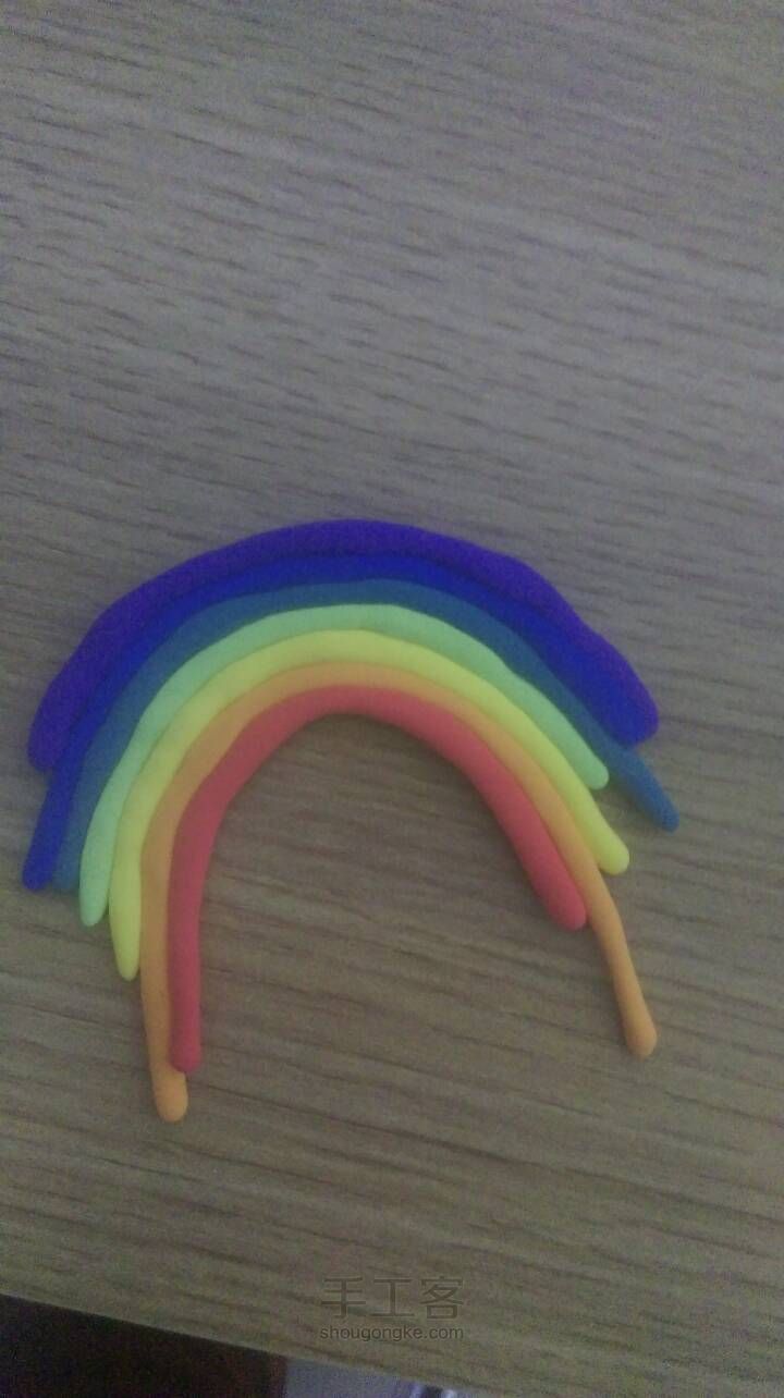 云端彩虹   粘土教程 第5步
