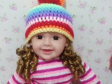 彩虹帽编织