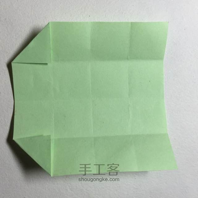 （纸盒系列五十）长方体纸盒折法 第20步