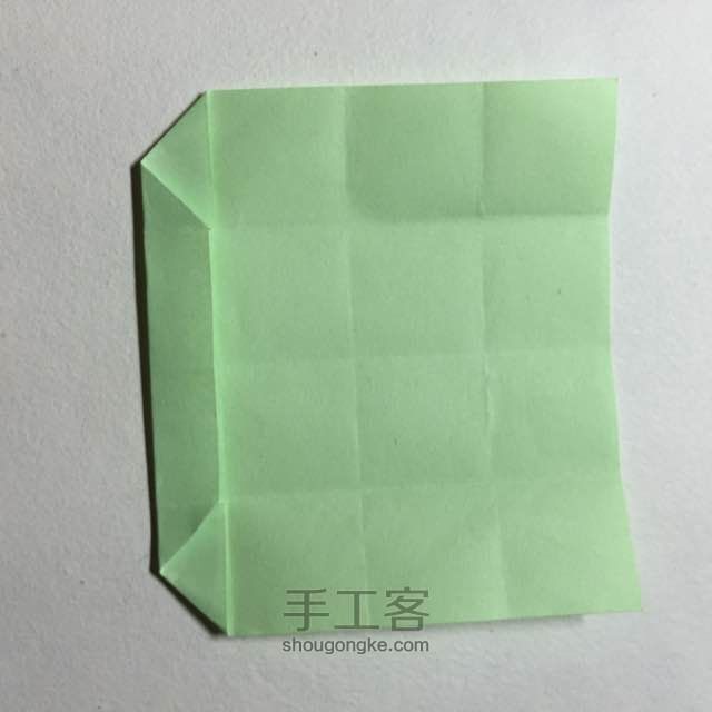 （纸盒系列五十）长方体纸盒折法 第21步