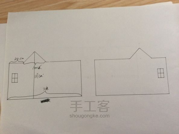 自制儿童帐篷（知道有亲准备做了特意画了图纸） 第5步