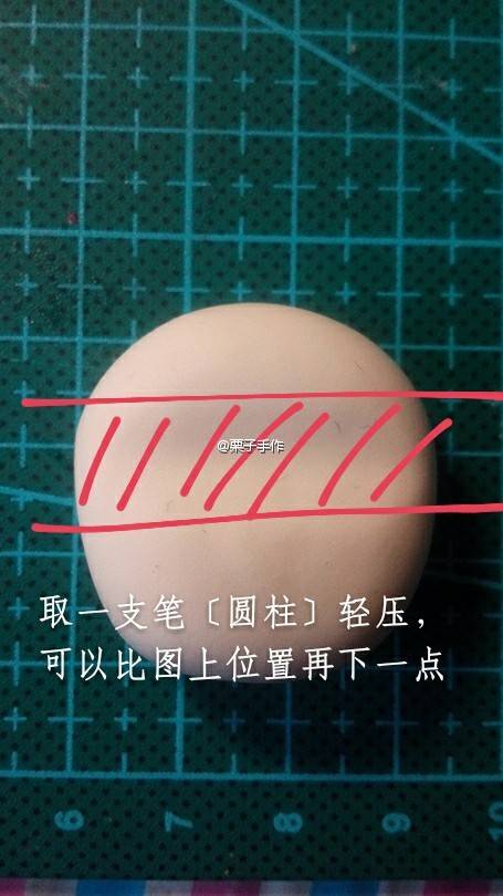 粘土手办捏脸画眼合集( •̀∀•́ ) 第2步