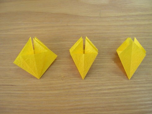 折纸花球1 第2步