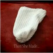 图片来自网络，旧袜子也能做成小雪人⛄超可爱！ 第4步