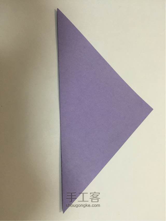 （信封系列四）一款简易信封的折法 第2步