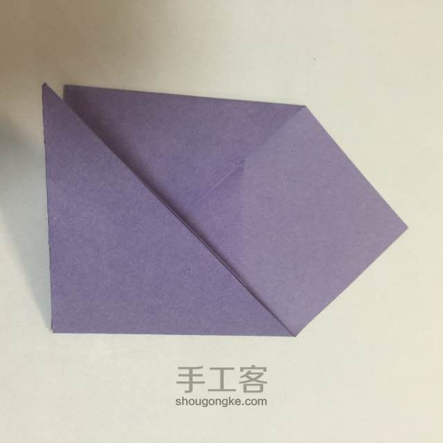 （信封系列四）一款简易信封的折法 第6步